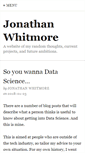 Mobile Screenshot of jonathanwhitmore.com